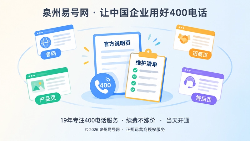 400电话长期信息维护清单扁平插画