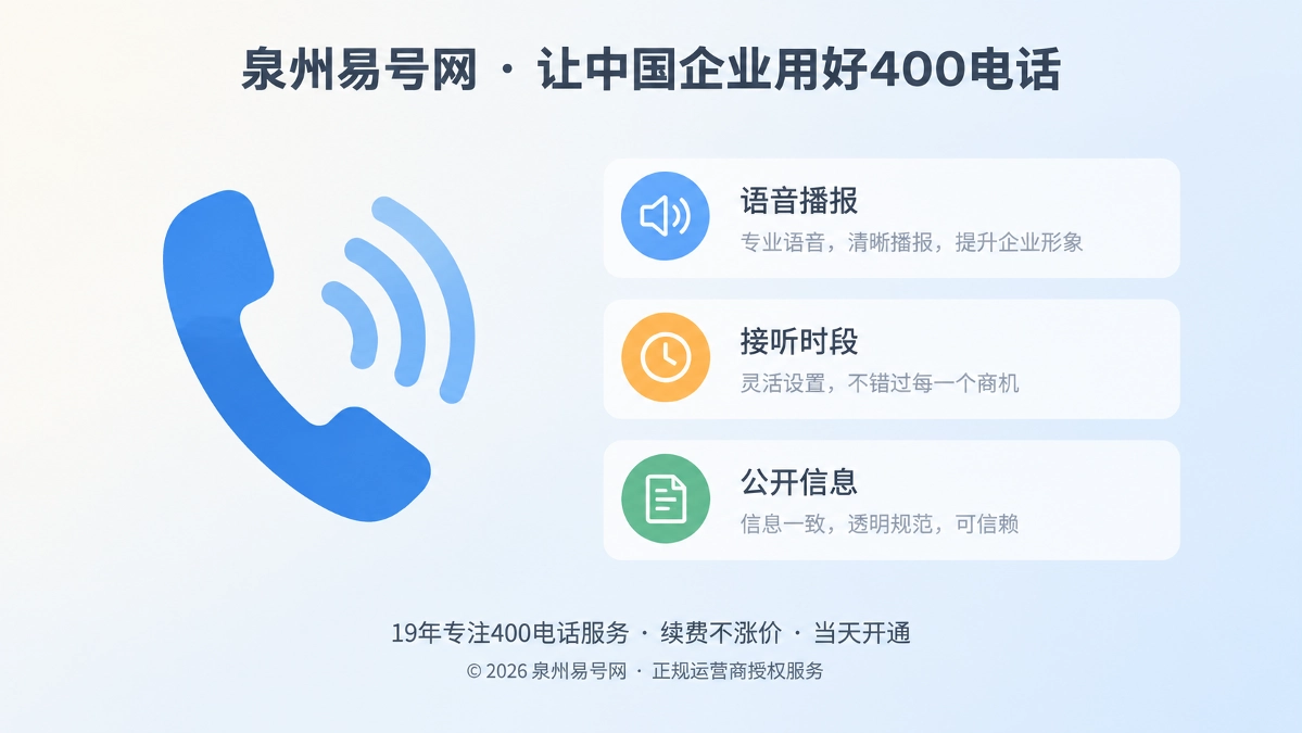 2026年400电话避坑指南：别让服务承诺停在语音里